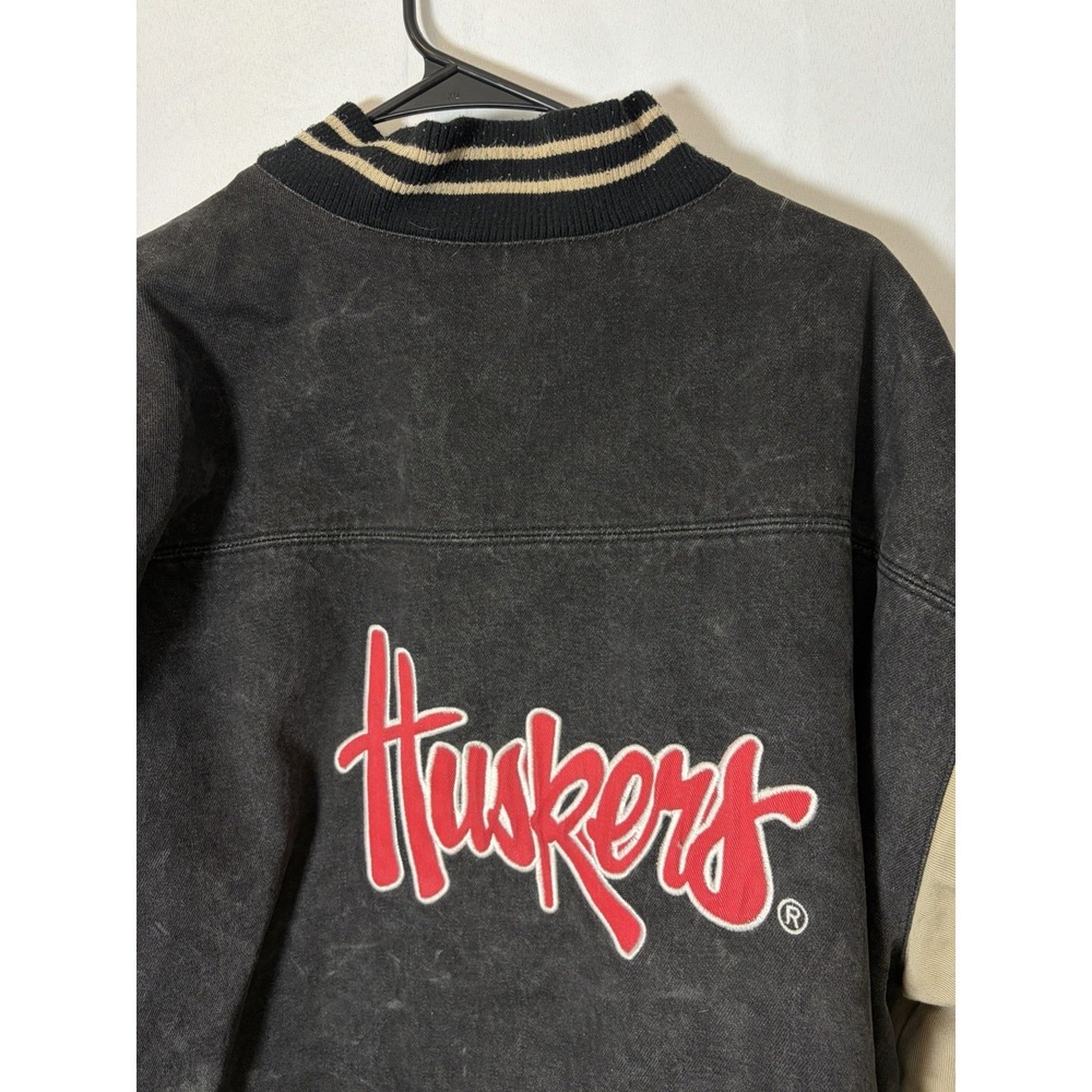 NCAA NEBRASKA CORNHUSKERS MEN'S VARSITY JACKET Streetwear Prep Size 2XL - Picture 12 of 16